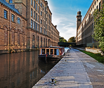 Saltaire Salt Mills, a popular visitor attraction for Bradford residents