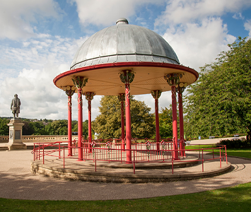 The Victorian Shipley band stand