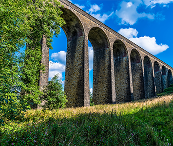 The stunning Thornoton viaduct in Bradford